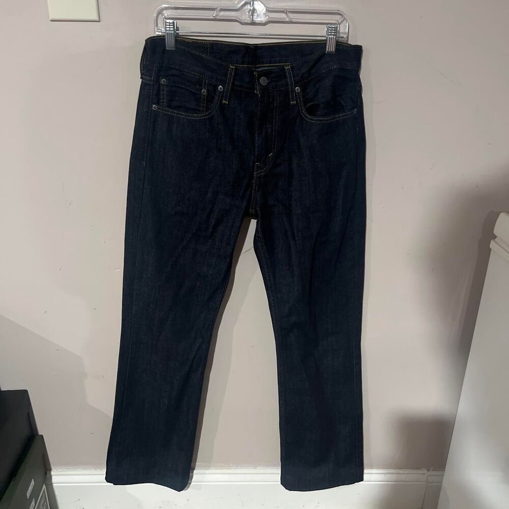 Levi-s Men's Navy and Blue Jeans